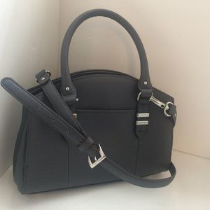 Tignanello Grey Saffiano Leather Purse Crossbody